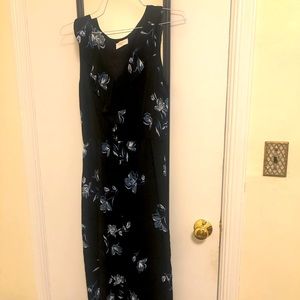 Black flower dress.